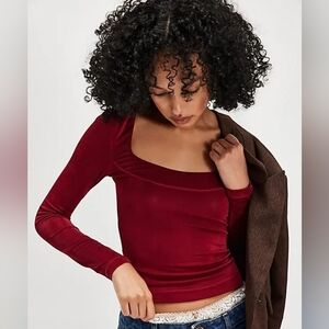 Free People Intimately By The Way Long Sleeve - Deep Flower NWOT